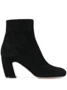 Miu Miu Chunky Heel Ankle Boots - Black