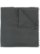 Rick Owens Mega Scarf, Men's, Grey, Cotton/cashmere