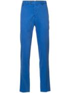 Pt01 Straight-leg Trousers, Men's, Size: 56, Blue, Cotton/spandex/elastane
