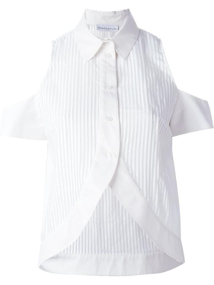 Wanda Nylon Cut-out Shoulder 'maddy' Shirt