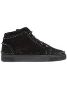 Louis Leeman Studded Hi-top Sneakers - Black