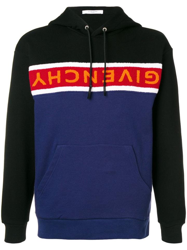 Givenchy Front Logo Hoodie - Black