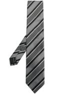 Tom Ford Striped Woven Tie - Grey