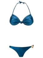 Adriana Degreas - Triangle Bikini Set - Women - Polyamide/spandex/elastane - P, Blue, Polyamide/spandex/elastane