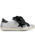 Golden Goose Deluxe Brand Glitter Bow Sneakers - Metallic