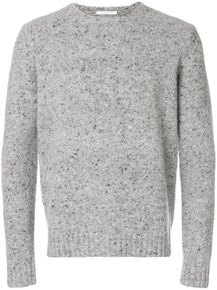 Cenere Gb Melange Crew Neck Sweater - Grey