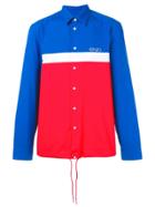 Kenzo Colour-block Shirt Jacket - Red