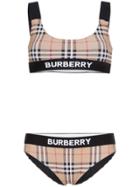 Burberry Check Print Bikini - Brown
