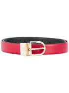 Emporio Armani Snake-effect Belt - Red