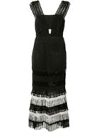 Jonathan Simkhai - Fringed Dress - Women - Silk/cotton/polyamide/viscose - 4, Black, Silk/cotton/polyamide/viscose