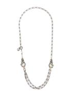 Lanvin Embellished Stone Necklace, Women's, Metallic