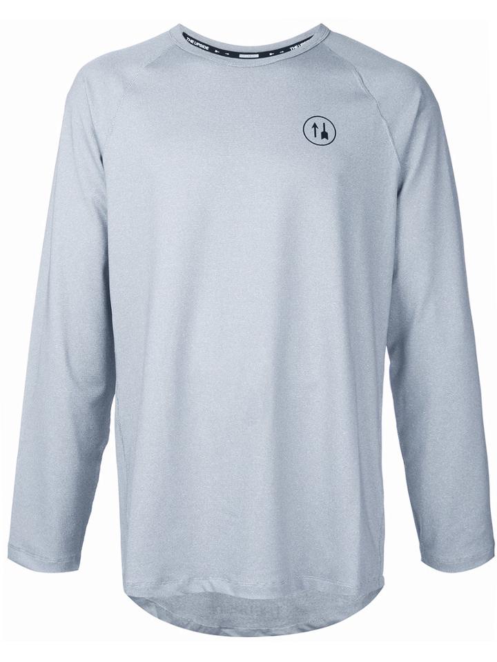 The Upside - Logo Print Sweatshirt - Men - Polyester/spandex/elastane - Xl, Grey