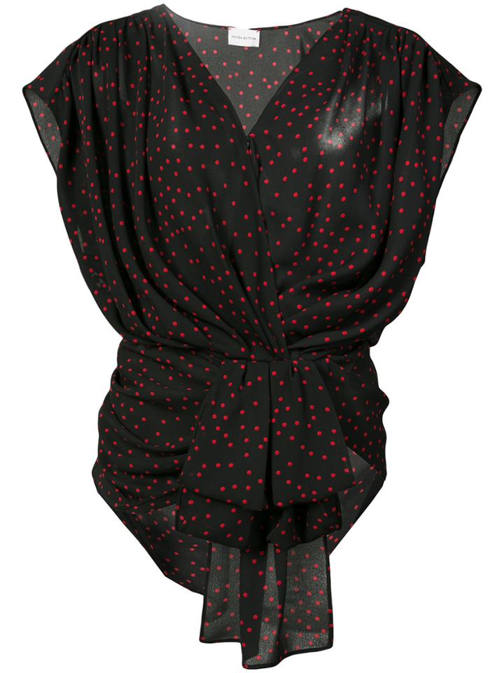 Magda Butrym Durres Polka Dot Top - Blue
