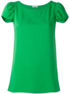 P.a.r.o.s.h. - Cap Sleeve T-shirt - Women - Polyester - Xs, Green, Polyester