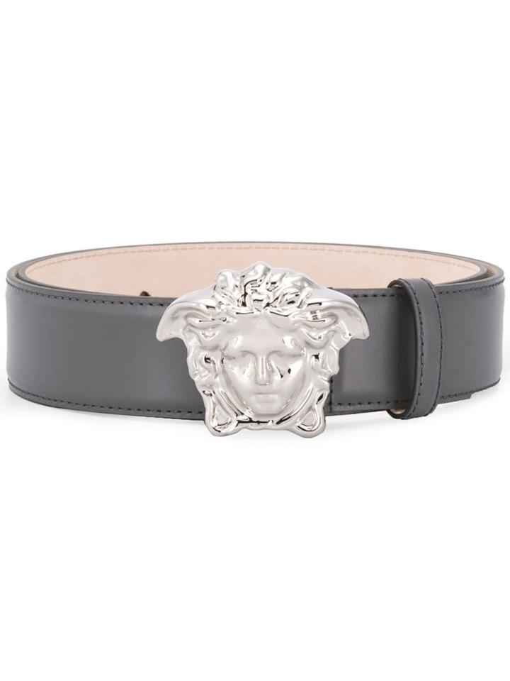 Versace Medusa Head Belt - Grey