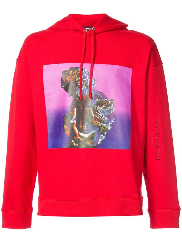Raf Simons Photographic Hoodie - Red