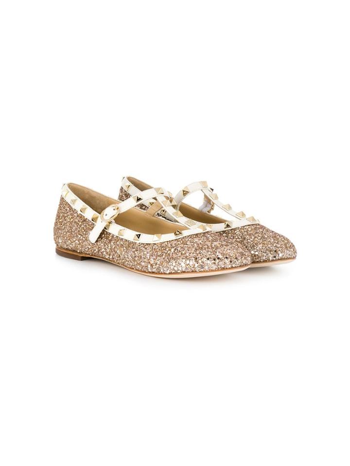 Prosperine Kids Glitter Ballerinas - Neutrals