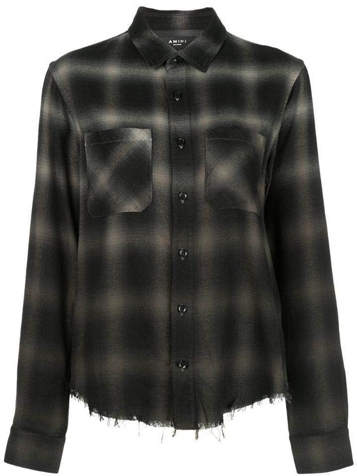 Amiri Loose-fit Plaid Shirt - Green