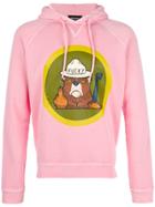 Dsquared2 Bear Print Hoodie - Pink & Purple