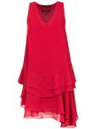 Gloria Coelho Short Ruffled Dress - Red