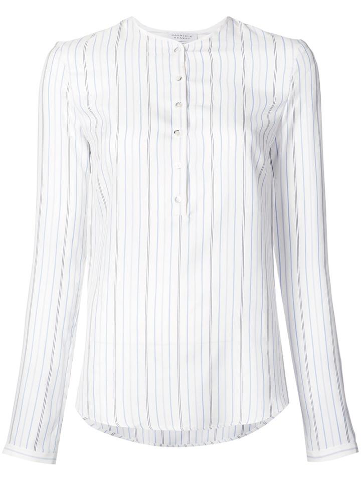 Gabriela Hearst - Striped Shirt - Women - Silk - 40, White, Silk