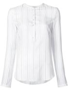 Gabriela Hearst - Striped Shirt - Women - Silk - 40, White, Silk