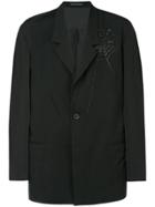 Yohji Yamamoto Spider Web Print Blazer - Black