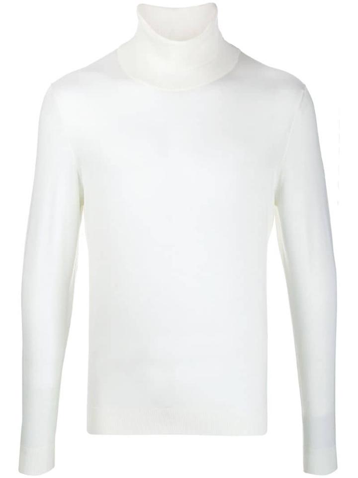 Kiton Regular-fit Turtleneck Jumper - White