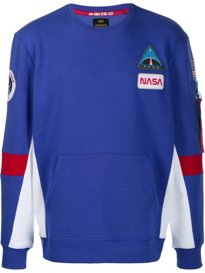 Alpha Industries Space Camp Sweatshirt - Blue