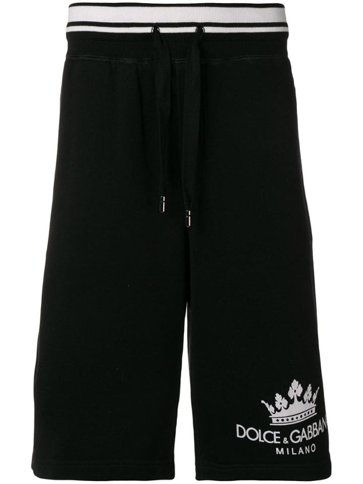 Dolce & Gabbana Logo Track Shorts - Black