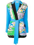 Emilio Pucci Printed Kimono Jacket - Blue