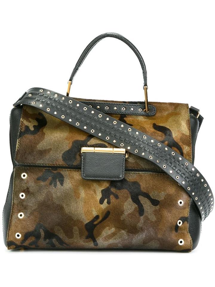 Furla 'artesia' Tote, Women's, Black, Leather/calf Hair