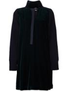 Sacai Velvet Panelled Dress