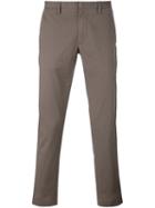 Michael Kors Slim Fit Chinos, Men's, Size: 36, Grey, Cotton/spandex/elastane
