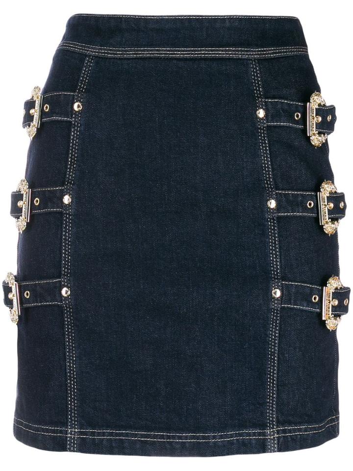 Versace Jeans Couture Buckle Skirt - Blue