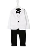 Dsquared2 Kids - Tuxedo Romper - Kids - Cotton/spandex/elastane - 24 Mth, Black