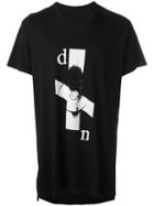 Julius Printed Motif T-shirt, Men's, Size: 2, Black, Cotton/modal