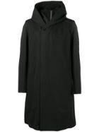 Kazuyuki Kumagai Shawl Hood Parka Coat - Black