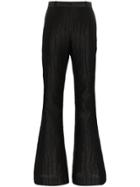 Versace Mock Croc Silk Jacquard Trousers - Black