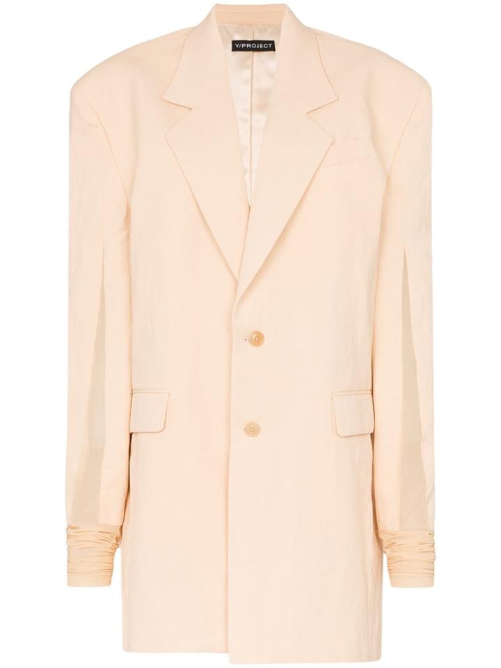 Y / Project Boxy Fit Blazer - Orange