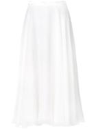 Lanvin Satin Trim Skirt - White