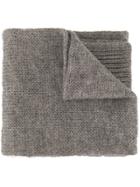Margaret Howell Ribbed Knit Scarf - Grey