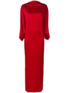 Chalayan Draped Boat Neck Dress - Red