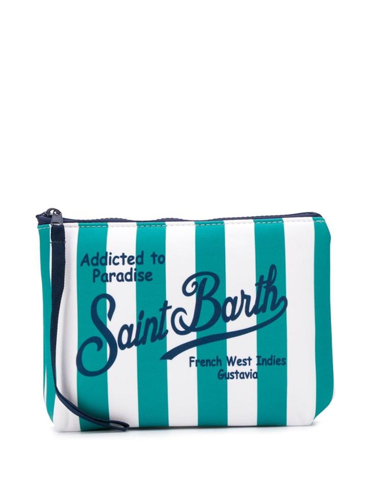 Mc2 Saint Barth Aline Striped Pouch - Green