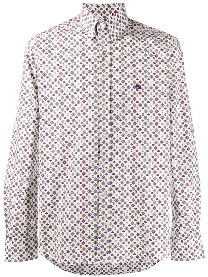 Etro Long Sleeved Shirt - White