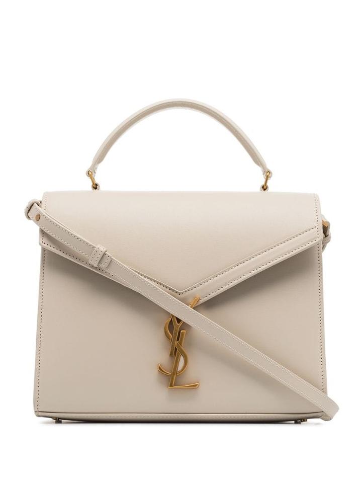 Saint Laurent Slp Cassandra Tphndl Tote - Neutrals