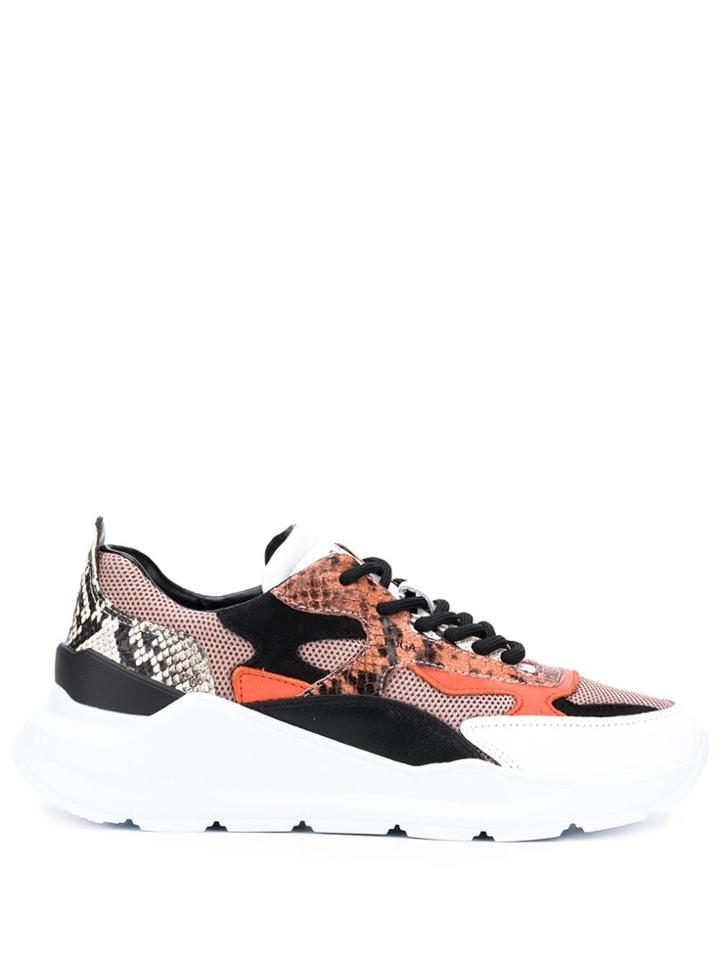 D.a.t.e. Platform Sneakers - Orange