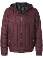 Versace Matelassé Hooded Jacket - Pink & Purple