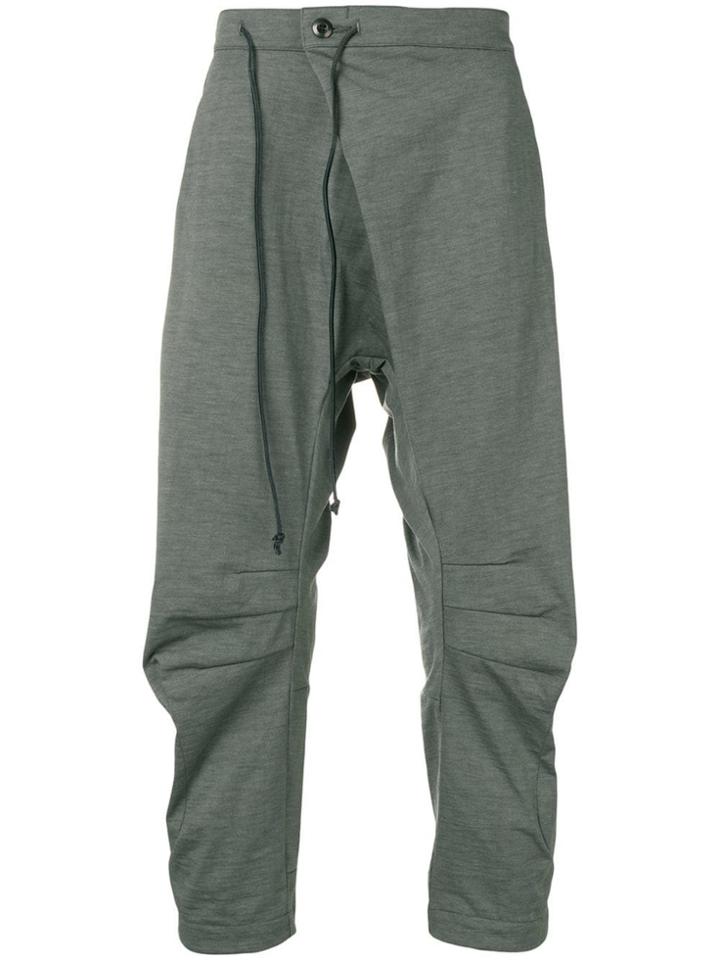 Attachment Dropped Crotch Trousers - Grey