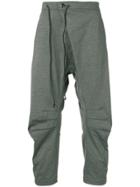Attachment Dropped Crotch Trousers - Grey